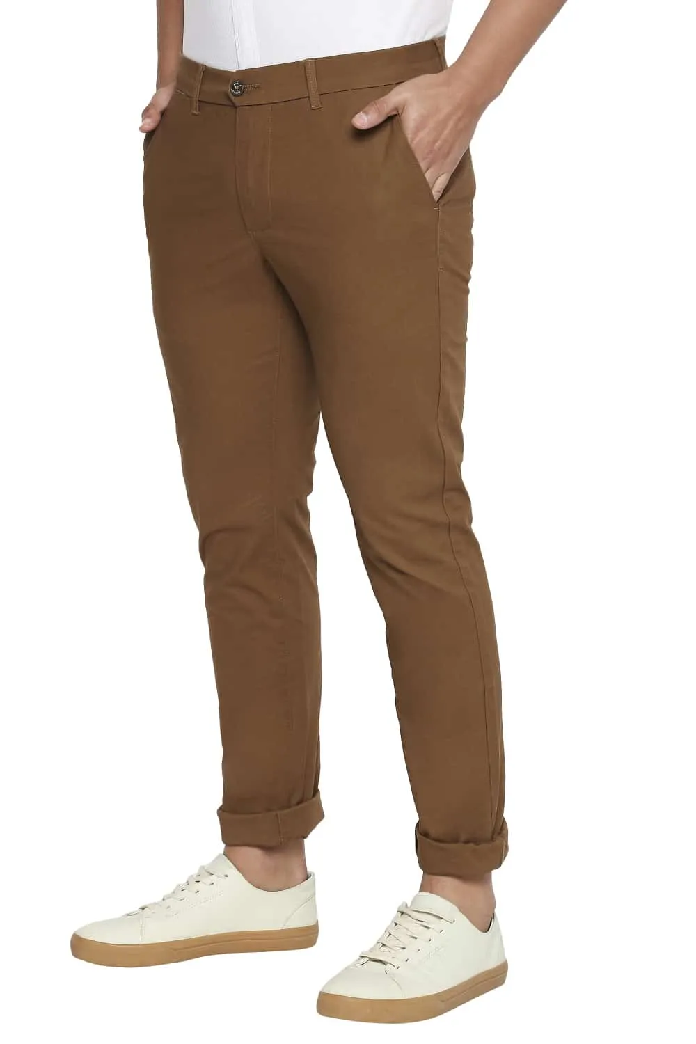 Tapered Fit Stretch Trousers