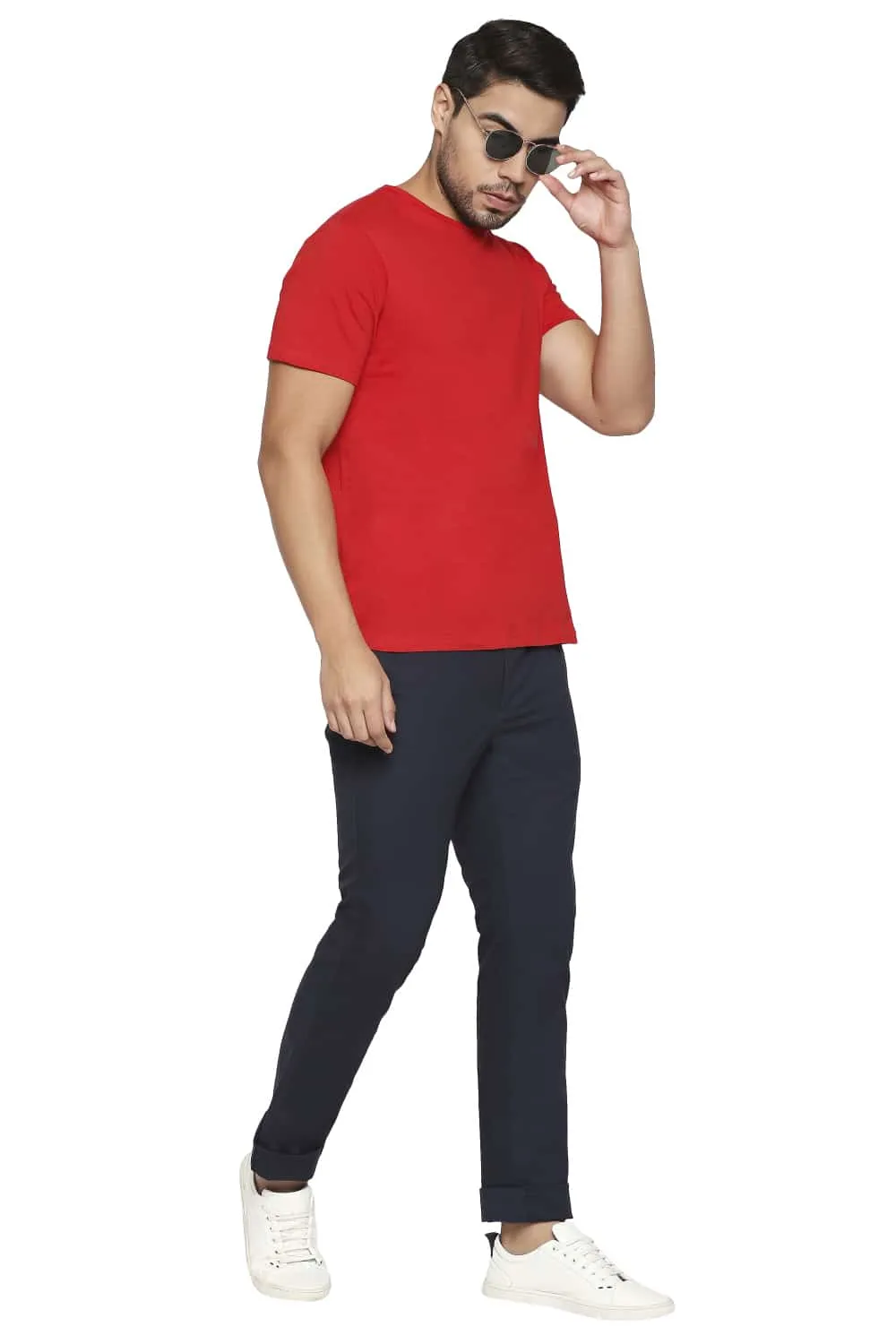 Tapered Fit Stretch Trousers