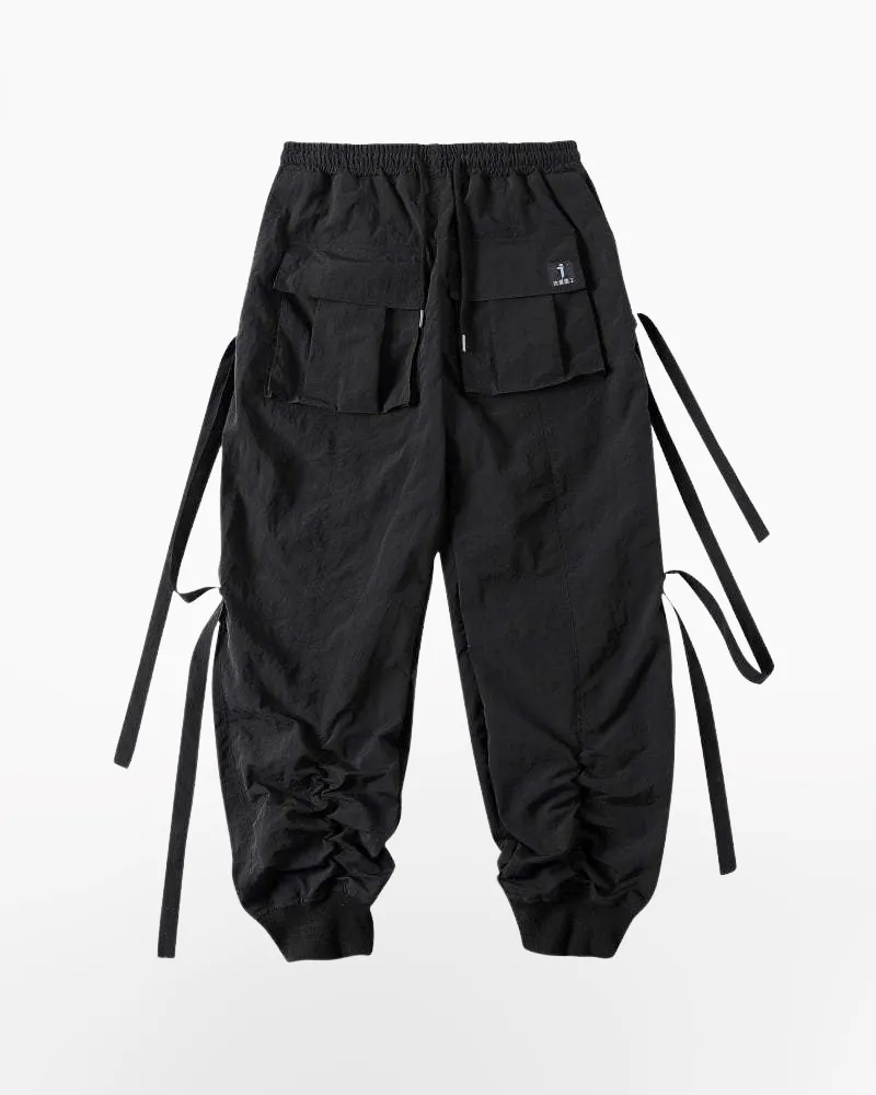 Techwear Black Streetwear Pants