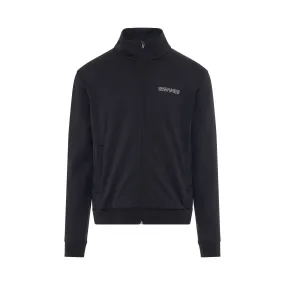 Tempera Cross Slim Track Jacket in Black