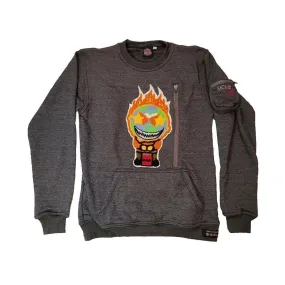 The Burning Man 100% Cut & Sewn French Terry Crewneck