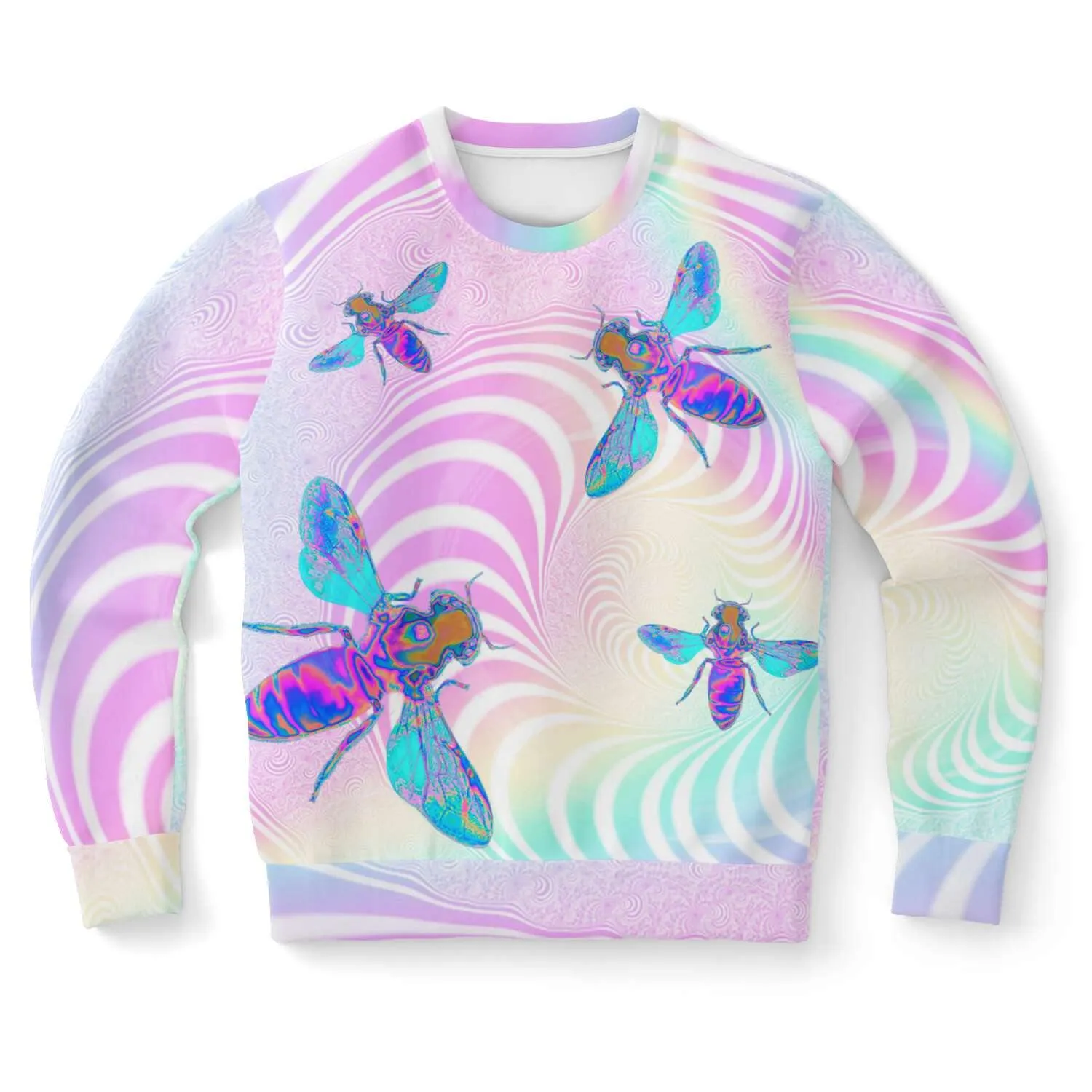 Trippy Bees Holographic Sweatshirt