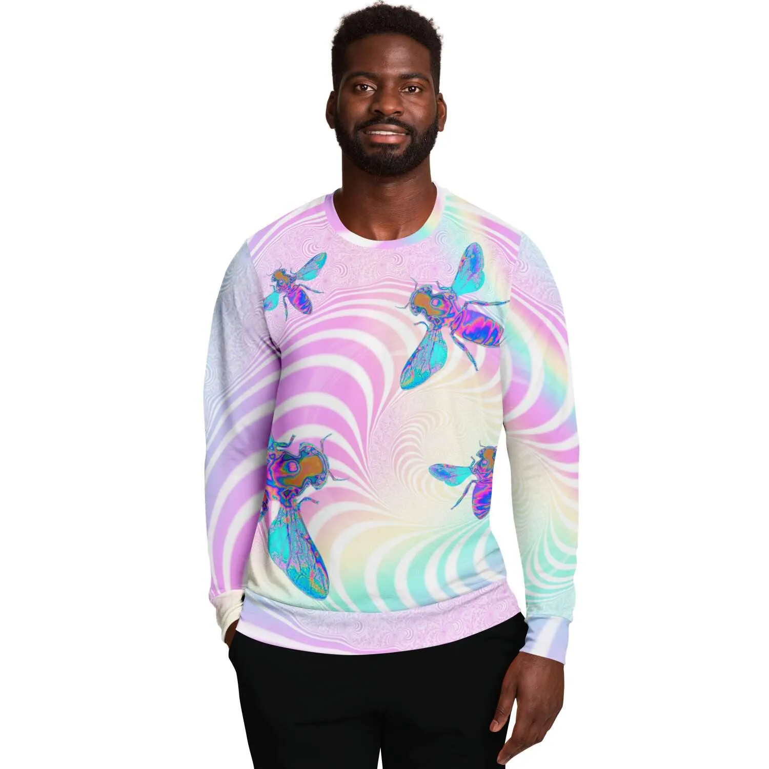 Trippy Bees Holographic Sweatshirt