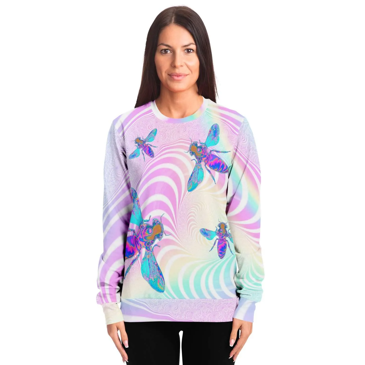 Trippy Bees Holographic Sweatshirt