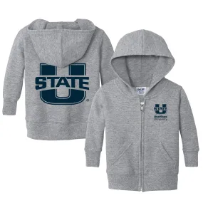 Utah State Aggies Logo Infant Full-Zip Sweatshirt