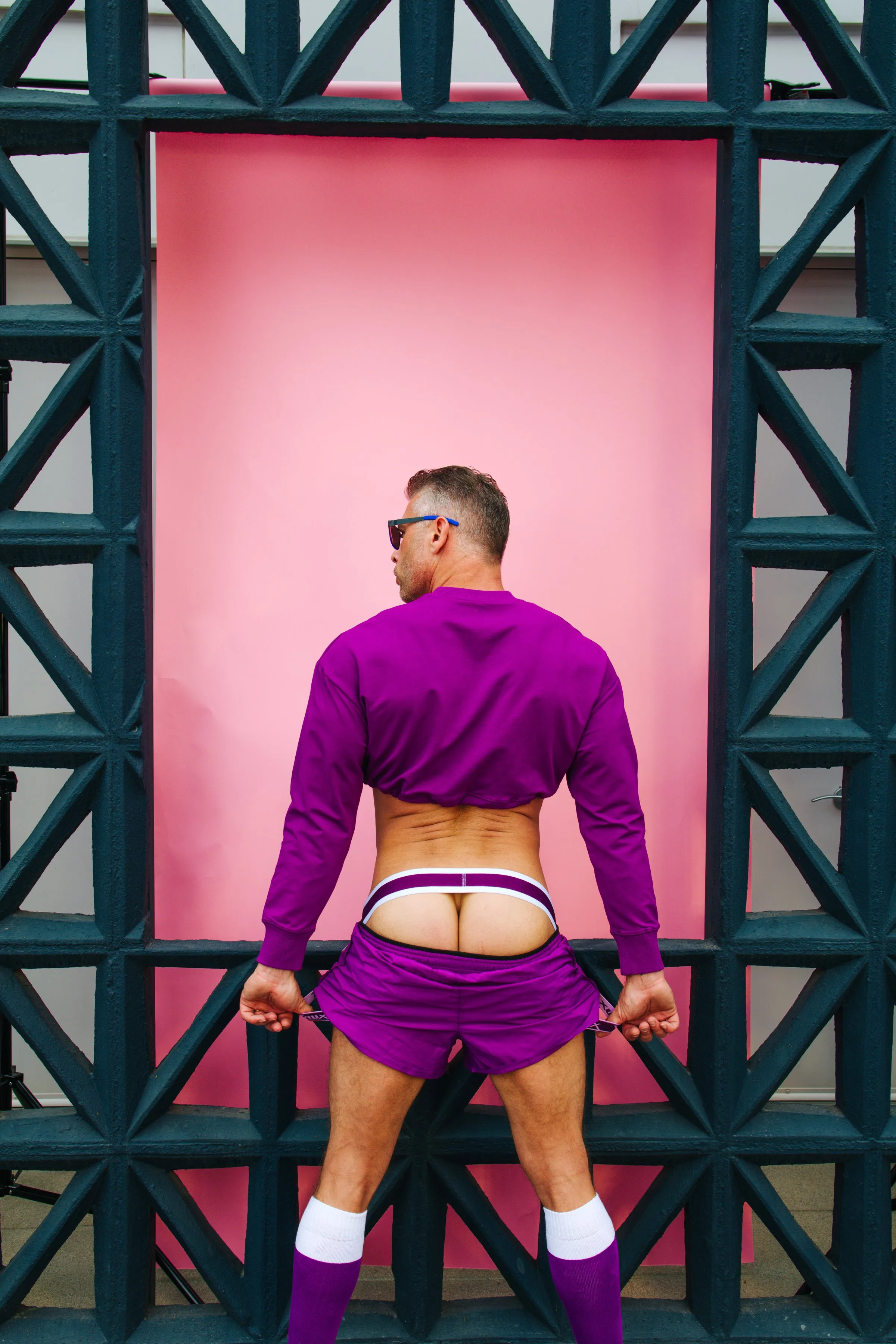 VAUX COTTON CANDY CROPPED TOP BY CELLBLOCK13 - Purple