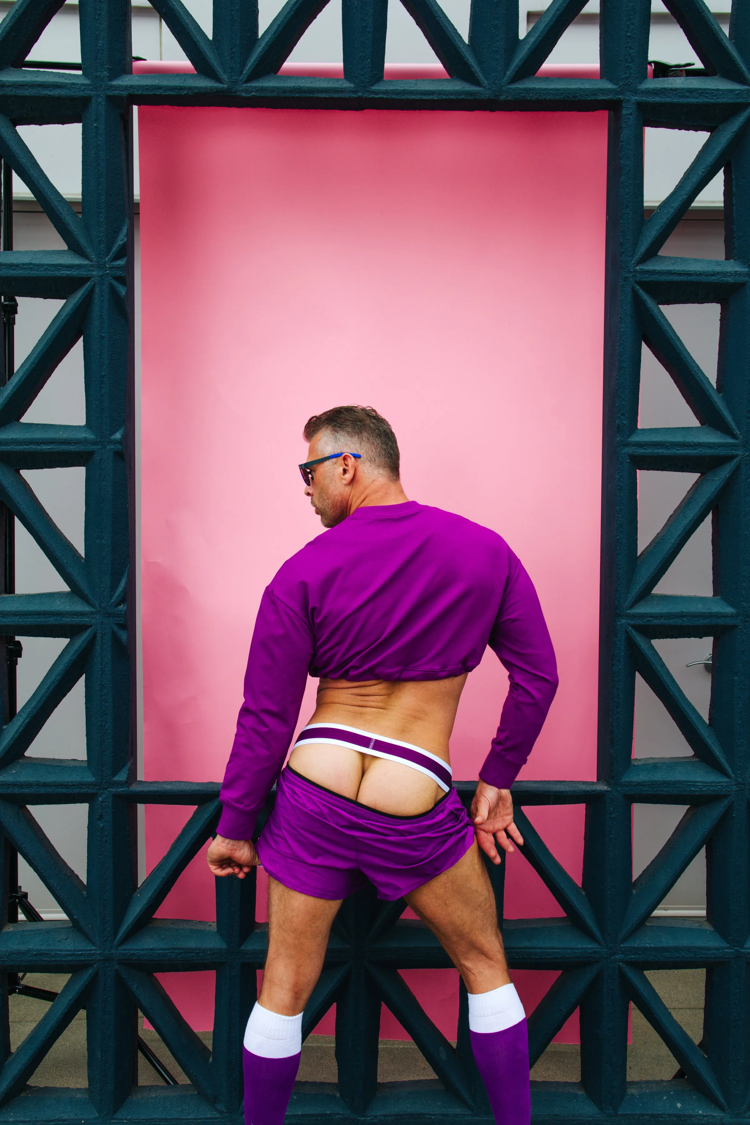 VAUX COTTON CANDY CROPPED TOP BY CELLBLOCK13 - Purple