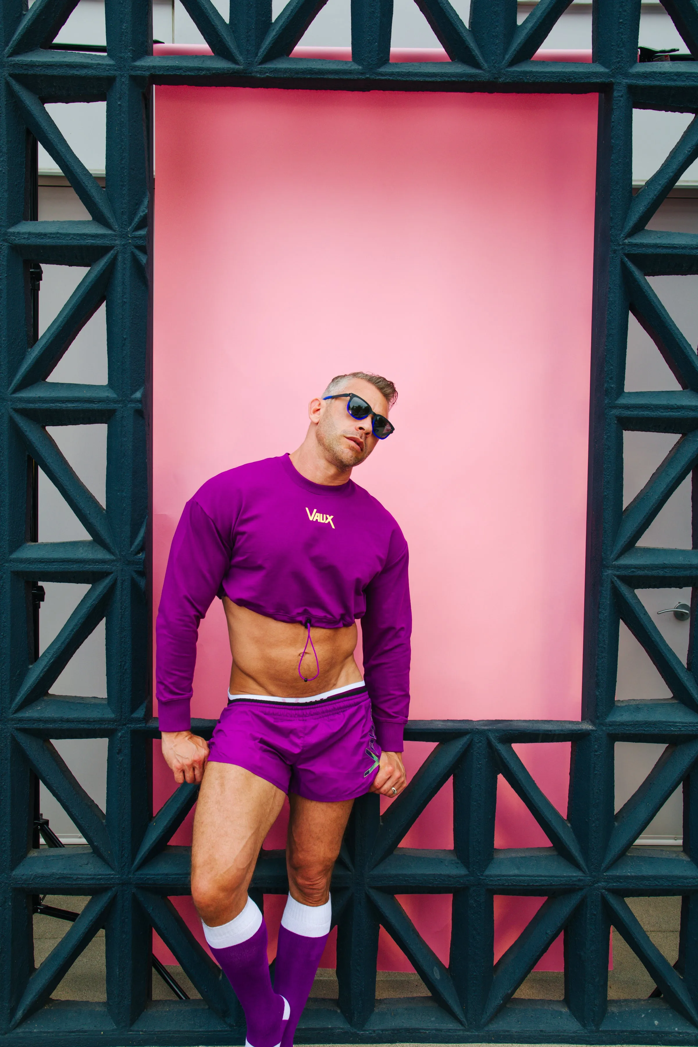 VAUX COTTON CANDY CROPPED TOP BY CELLBLOCK13 - Purple