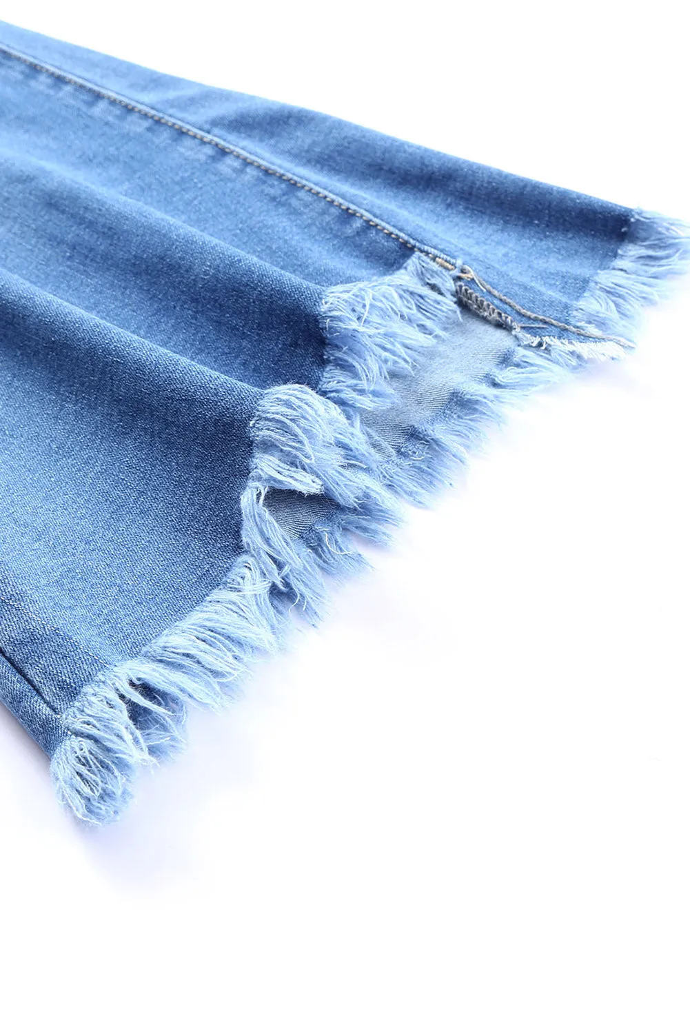 Vintage Frayed Tassel Bell Bottom Pants