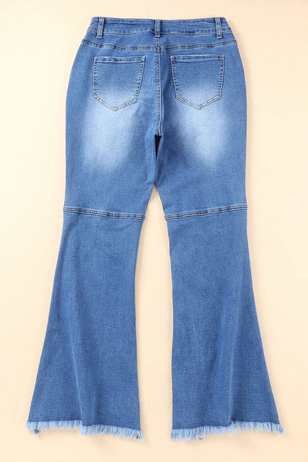 Vintage Frayed Tassel Bell Bottom Pants