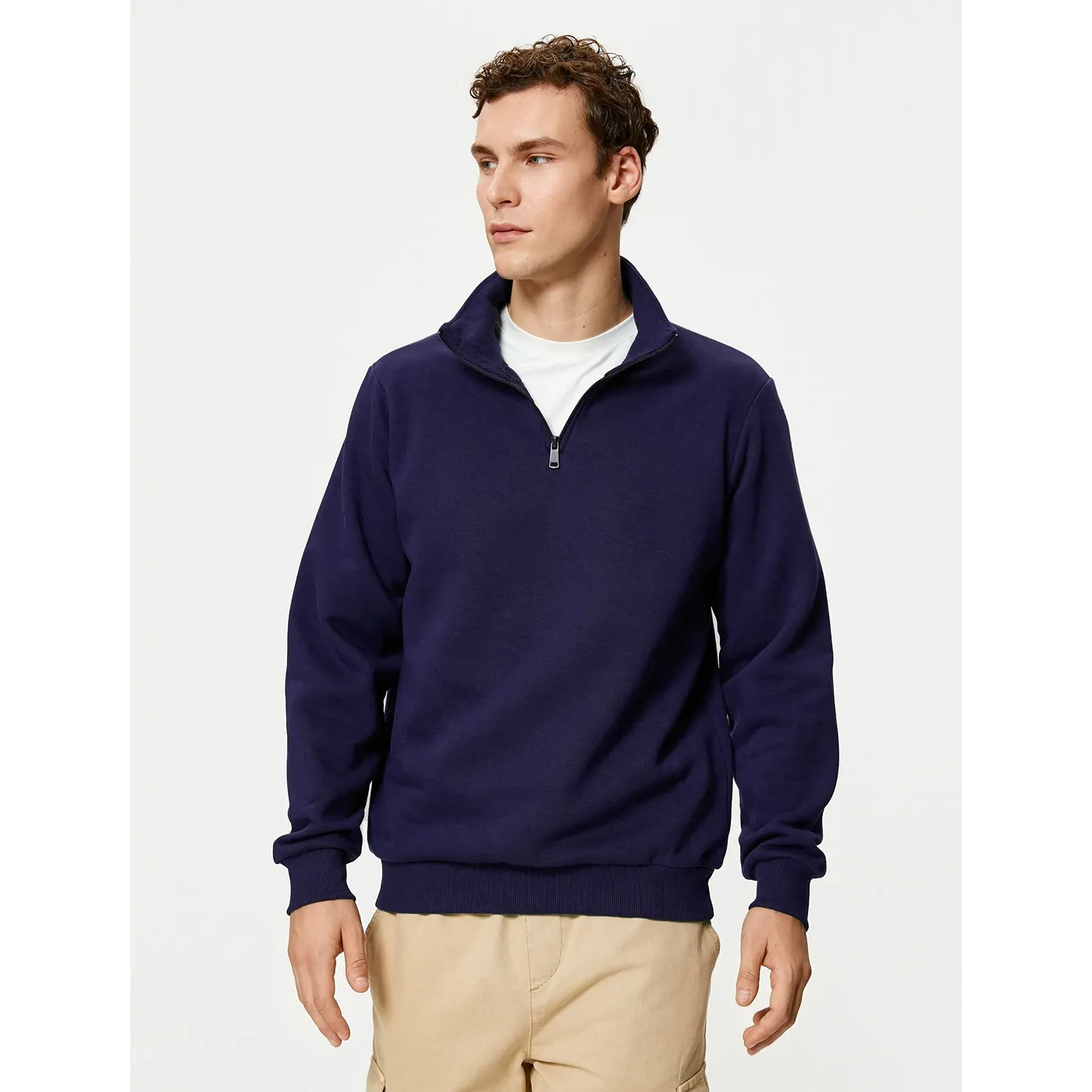 Violet Half Zip Sweatshirt