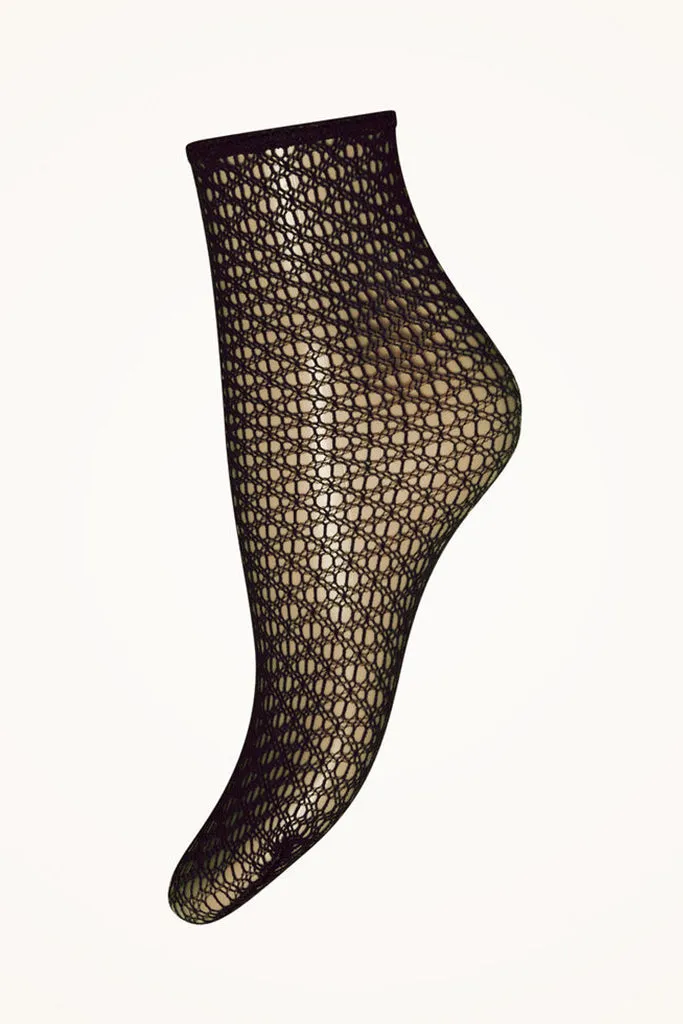 Wolford - Fine Net Socks - Black