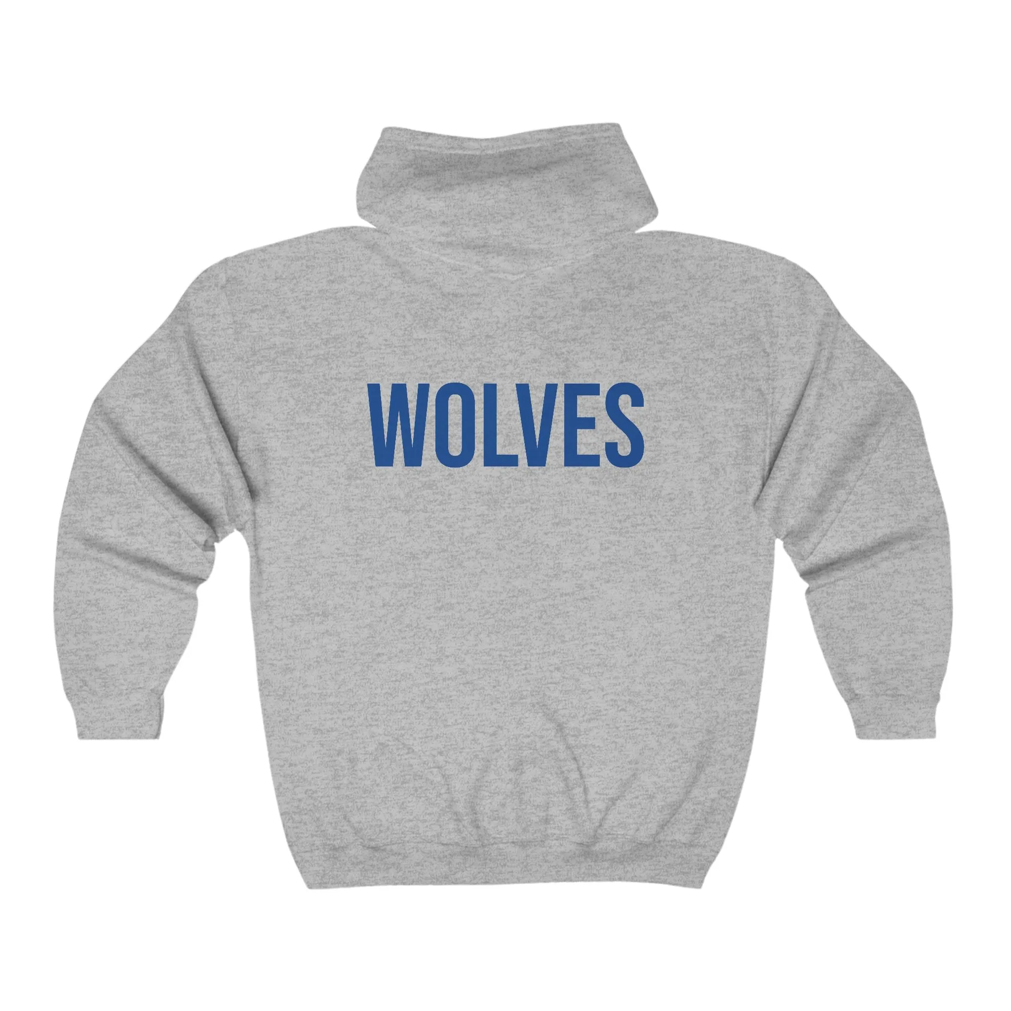 Wolves Unisex Full Zip Hoodie Bold Graphic