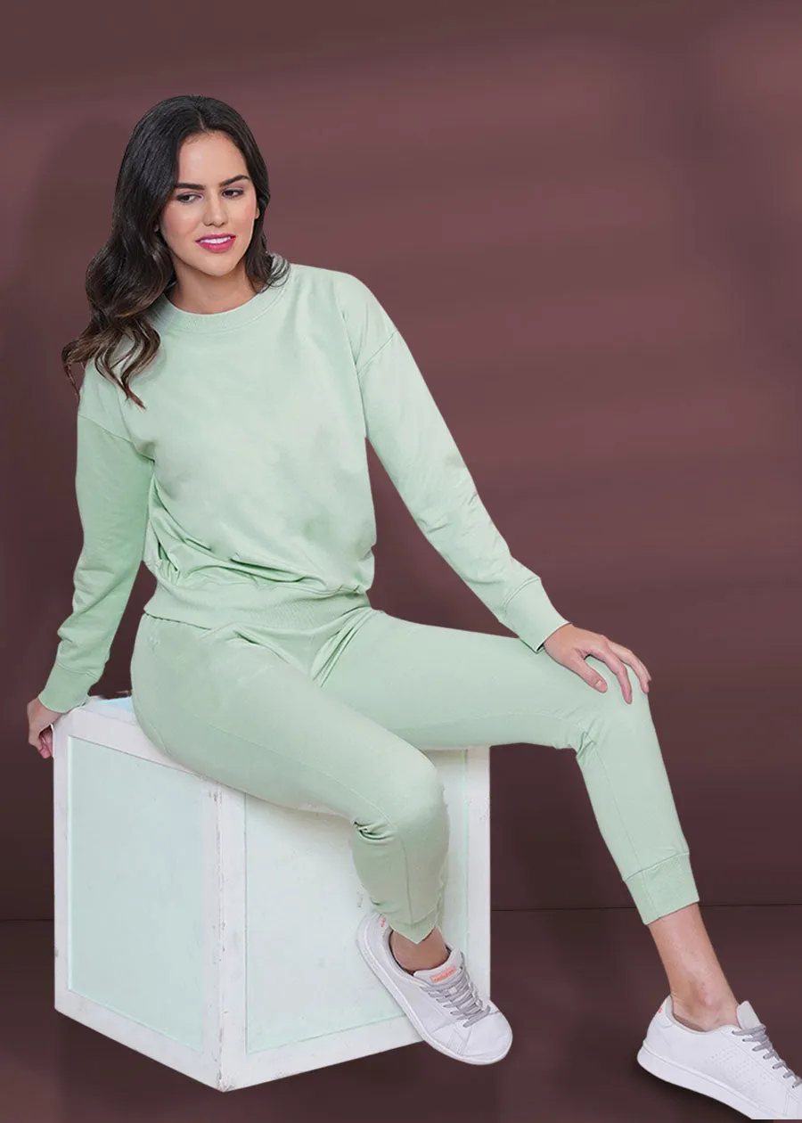 Women Solid Coord Set | Coral Green | Shop Now | Pronk