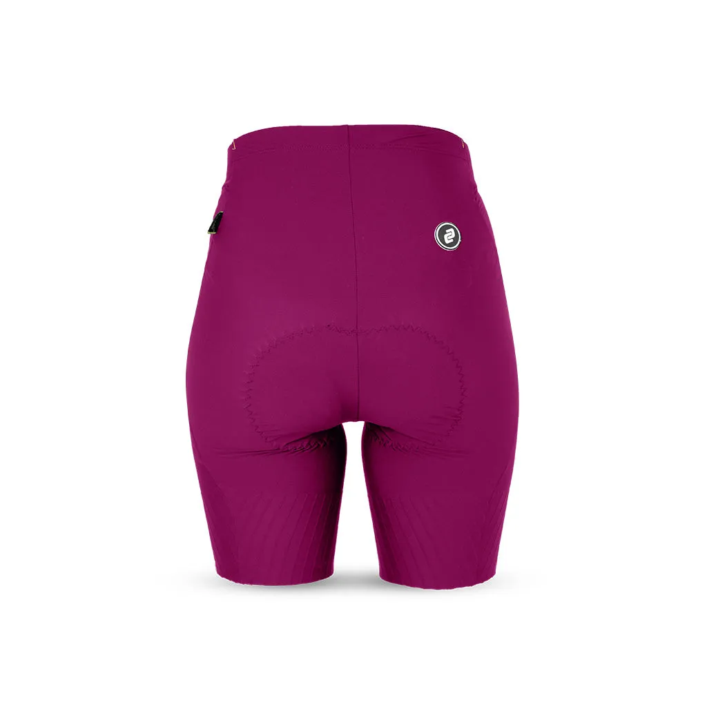 Women's Apex Cycling Shorts (Magenta)