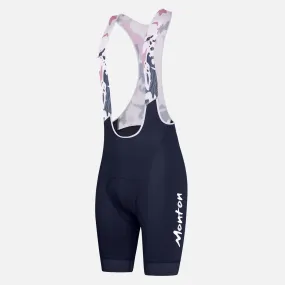 Women's Cycling Bib Shorts Ribon Dark Blue