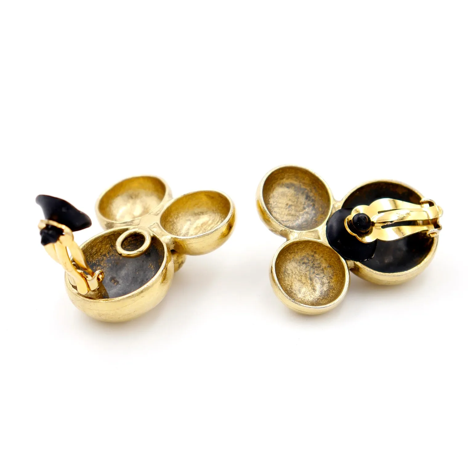 Yves Saint Laurent Gold Plated Bubble Bracelet & Earrings