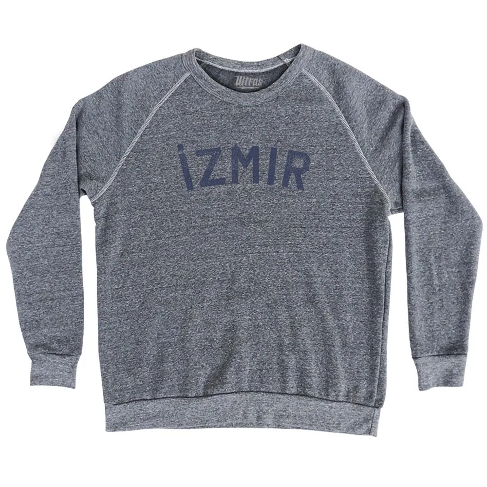 ?zmir Text Adult Tri-Blend Sweatshirt